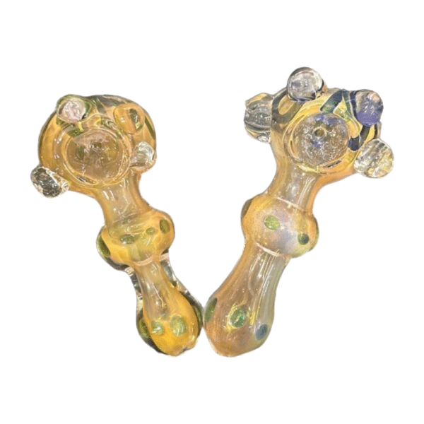 4-inch Doubler heavy glass hand pipes in assorted colors