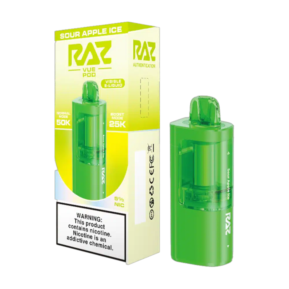 RAZ VUE 50K Refill Pod - Sour Apple Ice product image