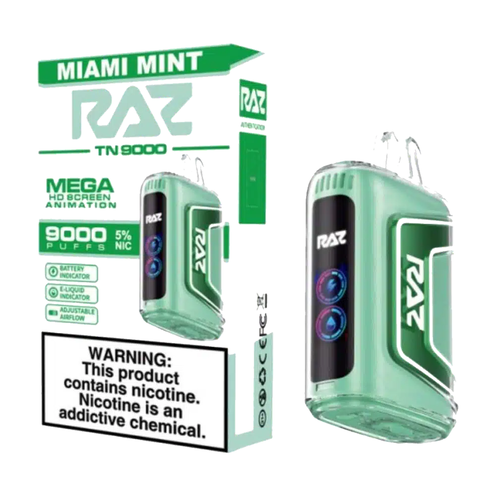 RAZ TN9000 Disposable Vape - Miami Mint product image