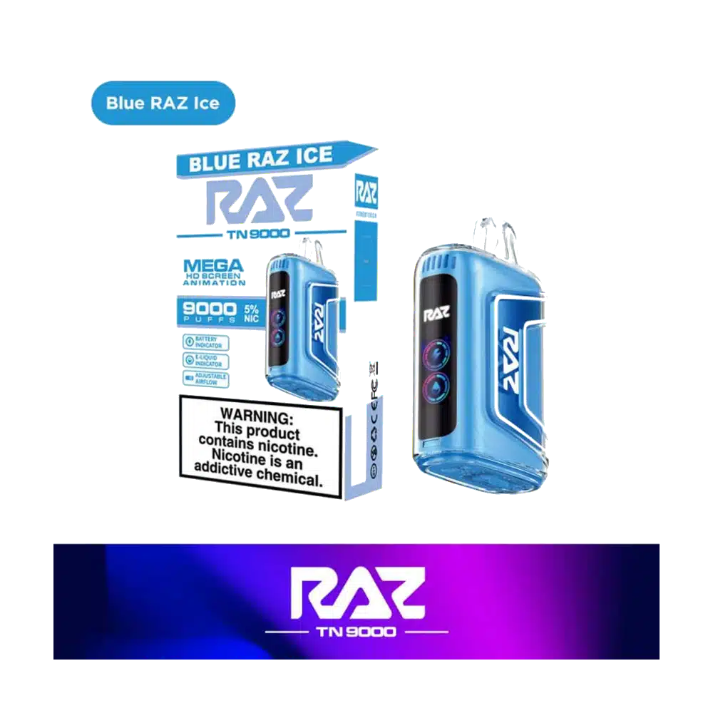 RAZ TN9000 Disposable Vape - Blue Razz Ice product image